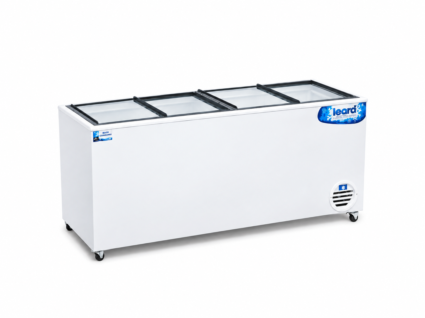 Freezer Horizontal Teora FH800TV 810 L Blanco Tapa Vidrio