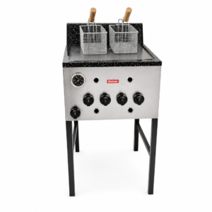 Freidora Industrial Pevi 38 Lts + Valvula. 2 Canastos