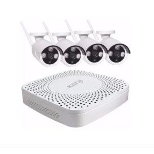 Kit Seguridad Inalambrico + 4 Camara Ip + Nvr Dvr Wifi