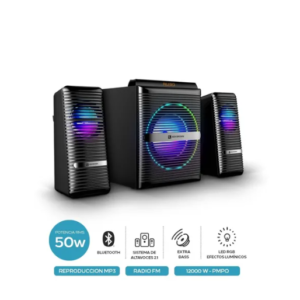 Parlantes Gamer 2.1 Woofer Rgb Bluetooth Usb Tweeter Juegos