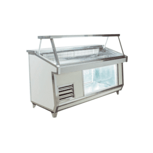 Heladera BATEA Vidrio RECTO 2,00 Mts. 1/2 Hp CON DEPOSITO 2 Puertas