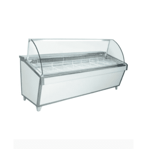 Heladera Batea Vidrio Curvo 2.50 Mts 1/2 HP