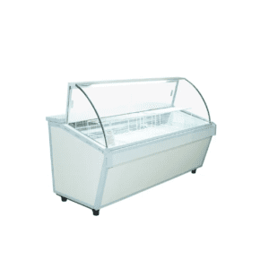 Heladera Batea Vidrio Curvo 1,20 Mts - 1/2 hp