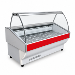 Heladera Exhibidora BATEA Vitrina de Vidrio Curvo 1.60 Mts.