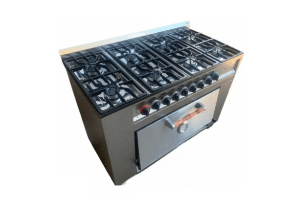 Cocina Industrial Tecno Calor 8 Hornallas C/ Horno Pizzero