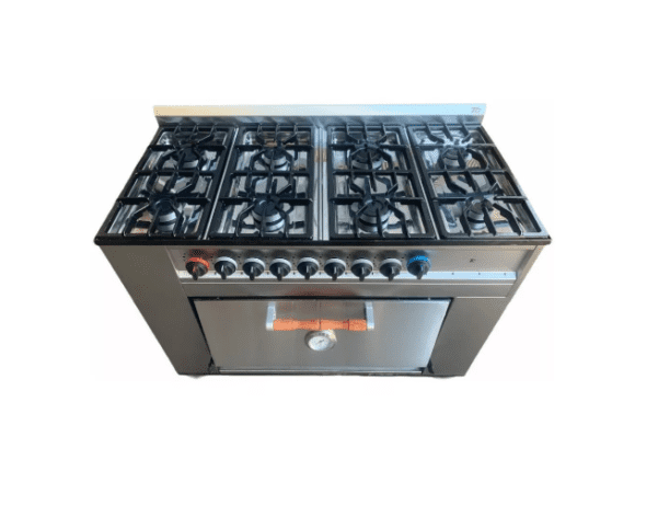 Cocina Industrial Tecno Calor 8 Hornallas C/ Horno Pizzero - Imagen 2