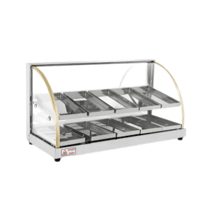 Mantenedor De Comida Caliente Curvo Eléctrico 78 Cm - 10 bdj