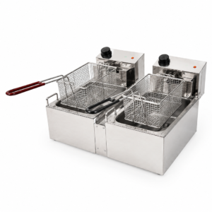 Freidora doble ROA 16 L - Acero inoxidable