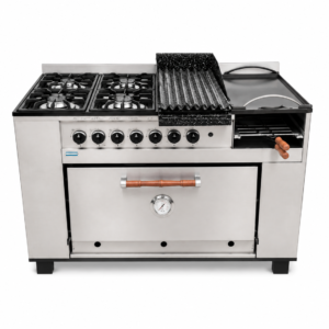Cocina Industrial Tecnocalor 4 H + Plancha Tostador Parrilla