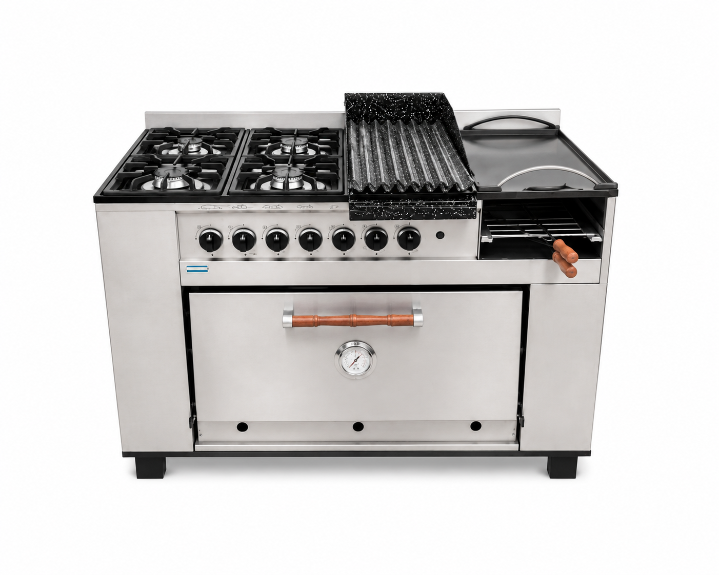 Cocina Industrial Tecnocalor 4 H + Plancha Tostador Parrilla